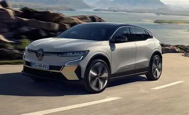 Renault Mégane E-Tech en color gris claro